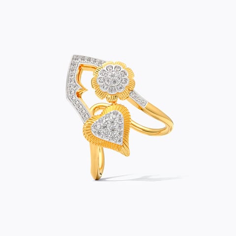 Verdant Splash Diamond Vanki Ring