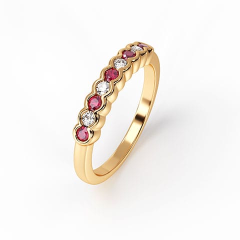 Blushing Radiance Gemstone Ring