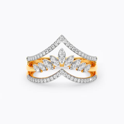 Chisel Mark Diamond Vanki Ring Chisel Mark Diamond Vanki Ring
