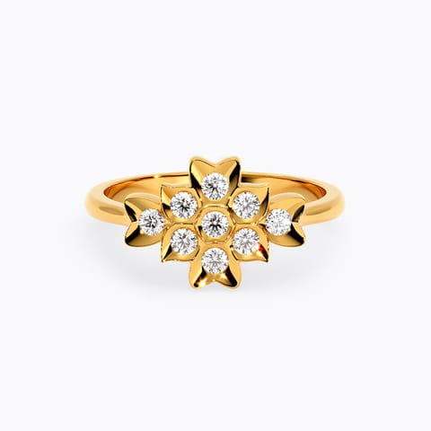 Neli 22k Gold and Diamond Ring