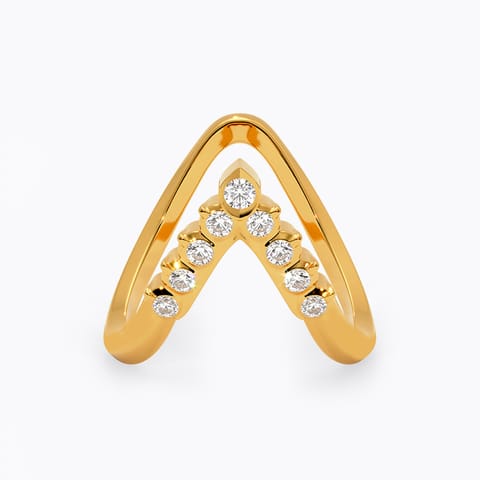 Kotu 22k Gold and Diamond Vanki Ring