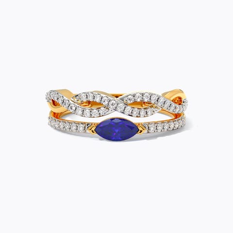 Mint Twist Gemstone Band
