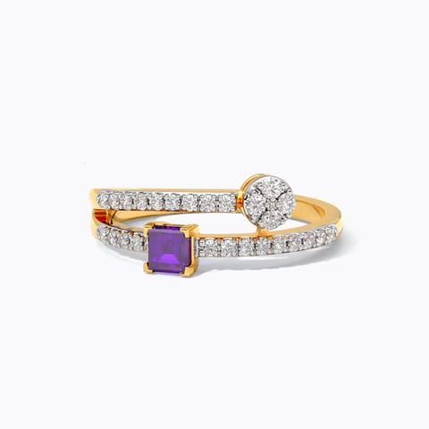 Halo Mauve Gemstone Band
