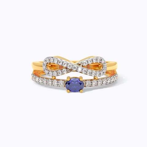 Infinity Blue Gemstone Band