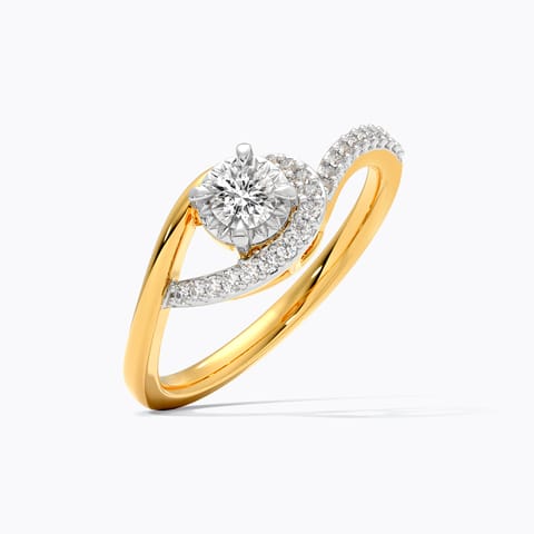 Trendy Curve Diamond Ring Trendy Curve Diamond Ring
