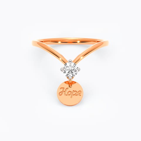 Hope Charm Diamond Ring