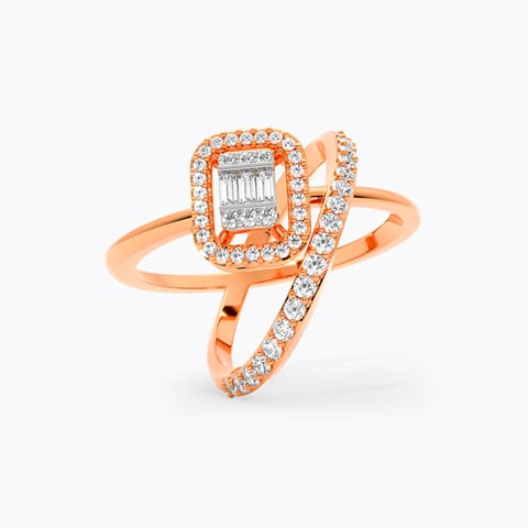 Halo Elliptic Diamond Ring Halo Elliptic Diamond Ring