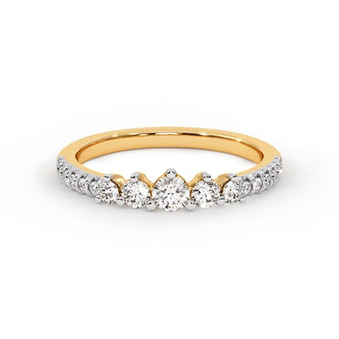 Ascendant Arc Diamond Ring