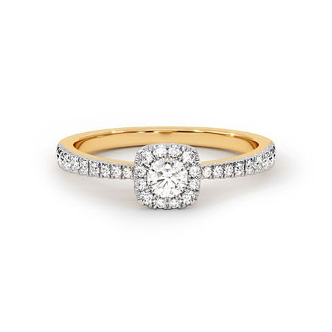 Lumen Square Diamond Ring