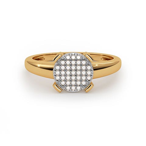 Sun Circle Diamond Ring