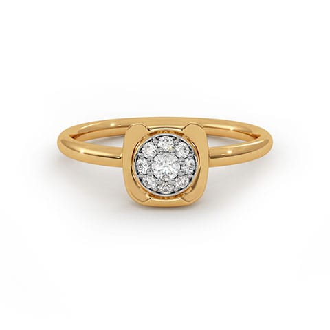 Fluid Ember Diamond Ring