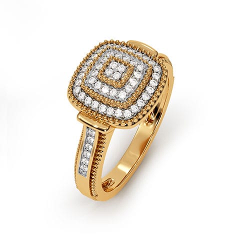Moonlit Pavement Diamond Ring image