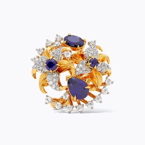 Blue Lilies Gemstone Ring Blue Lilies Gemstone Ring