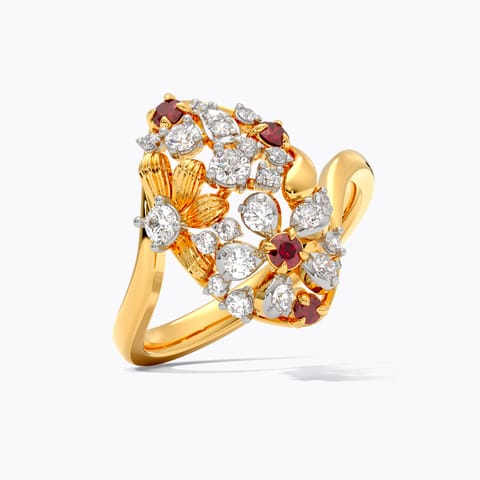 Garnet Blossom Gemstone Ring Garnet Blossom Gemstone Ring