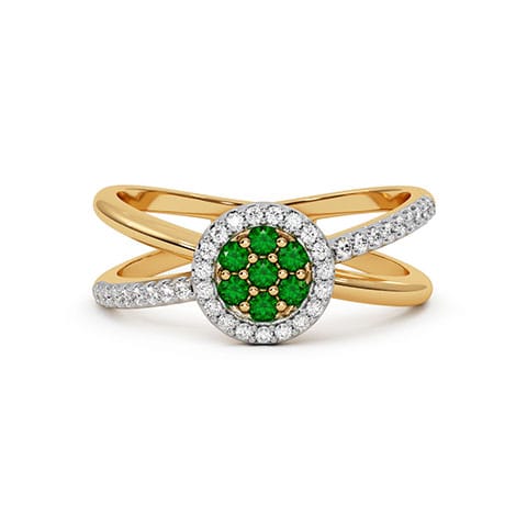 Subtle Horizon Gemstone Ring