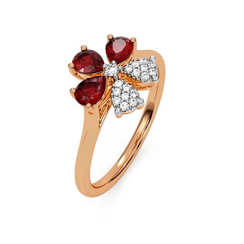 Firedrop Blossom Gemstone Ring image