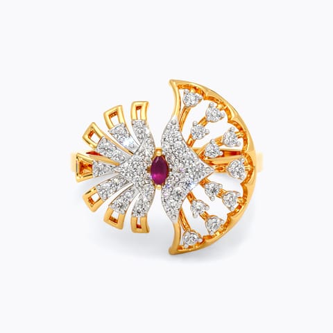Red Reverie Gemstone Ring