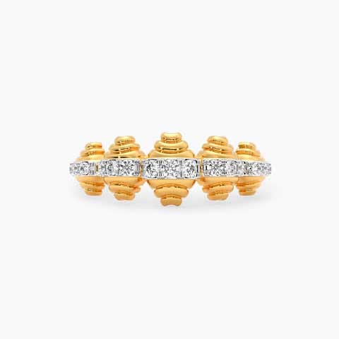 Croissant Diamond Ring