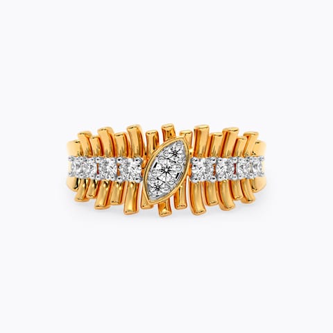 Lyrical Waves Diamond Ring