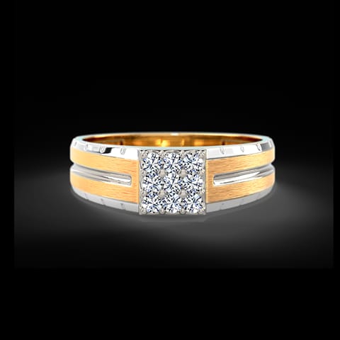 Gleamy Quad Diamond Ring for Men