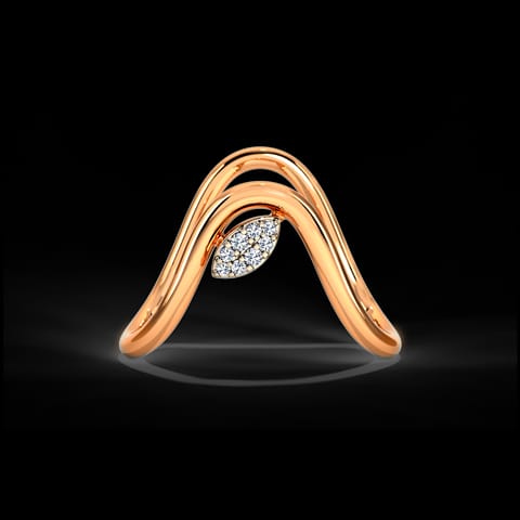 Flowery Diamond Vanki Ring