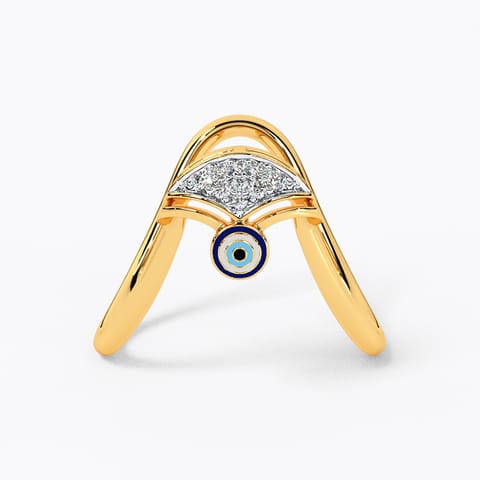 Gaze Evil Eye Diamond Vanki Ring