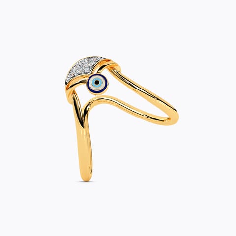 Gaze Evil Eye Diamond Vanki Ring