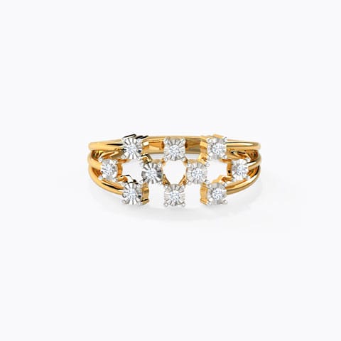 Scattered Miracle Plate Diamond Ring