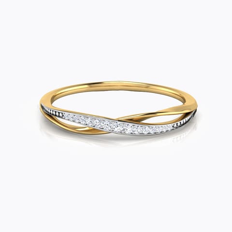 Beryl Overlapping Diamond Ring