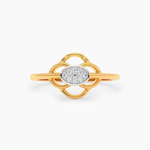 Mandala 9KT Diamond Ring