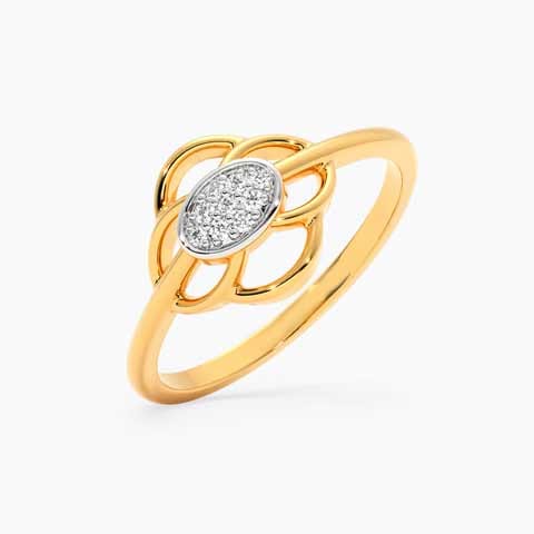 Mandala 9KT Diamond Ring