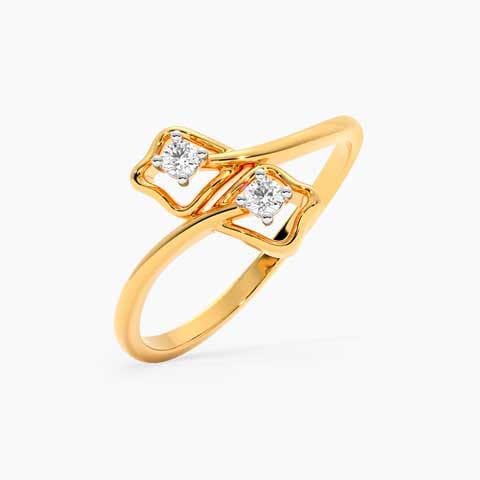Fleur 9KT Diamond Ring