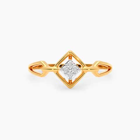 Halo Square 9KT Diamond Ring Halo Square 9KT Diamond Ring
