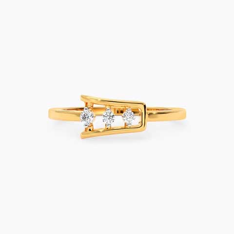 Trinity Dots 9KT Diamond Ring