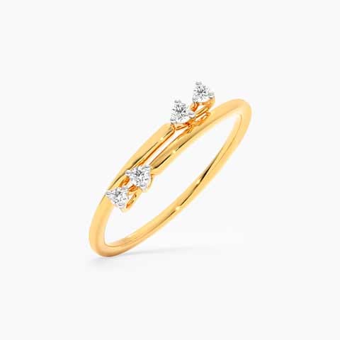 Clasp 9KT Diamond Ring