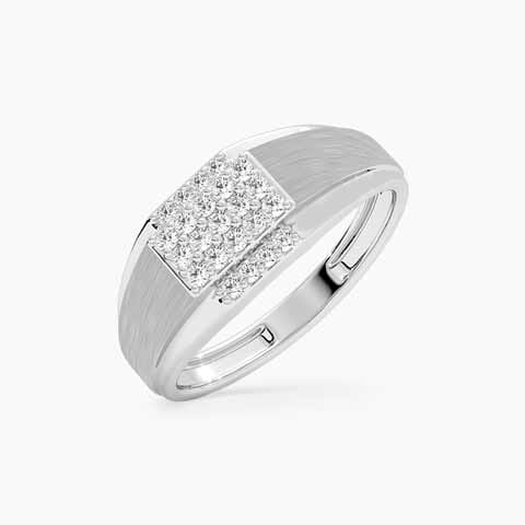 Monlith Platinum Ring for Men