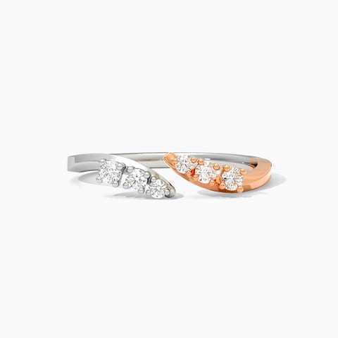 Cross Over Platinum Open Ring Cross Over Platinum Open Ring