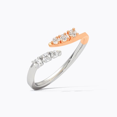Cross Over Platinum Open Ring Cross Over Platinum Open Ring