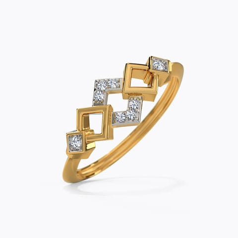 Square Edge Diamond Ring Square Edge Diamond Ring