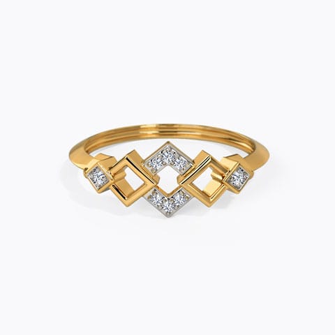 Square Edge Diamond Ring Square Edge Diamond Ring
