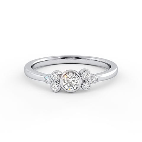 Sunrise Triad Diamond Ring