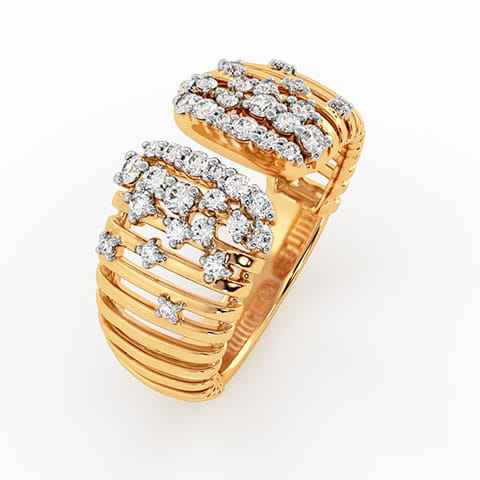 Duality Band Diamond Ring image