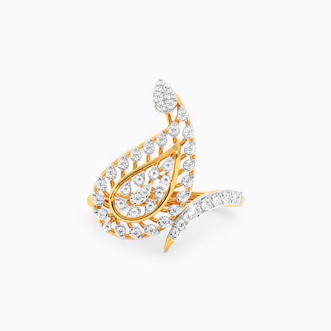 Aambi Curves Diamond Ring