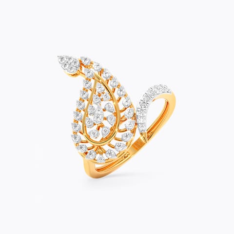 Aambi Curves Diamond Ring
