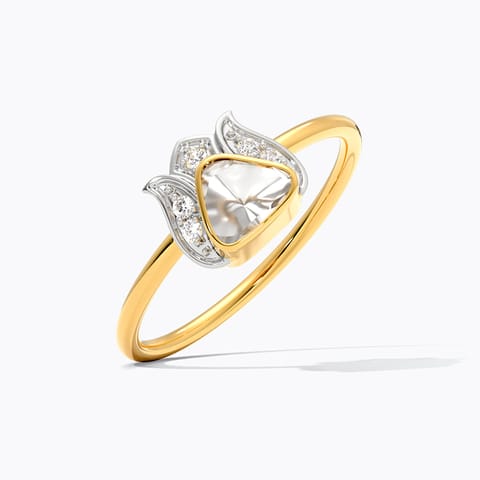 Floret Polki Diamond Ring