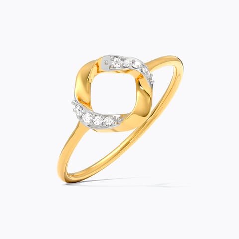 Cubical Twist 9KT Diamond Ring Cubical Twist 9KT Diamond Ring