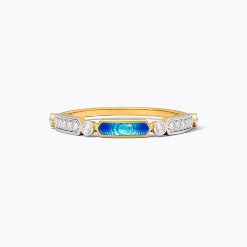 Linear Spark 9KT Diamond Ring