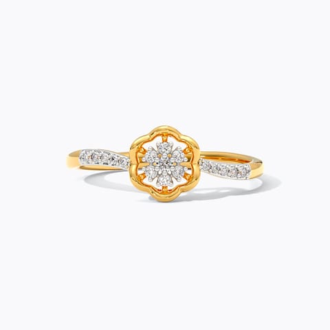 Floral Twist 9KT Diamond Ring Floral Twist 9KT Diamond Ring