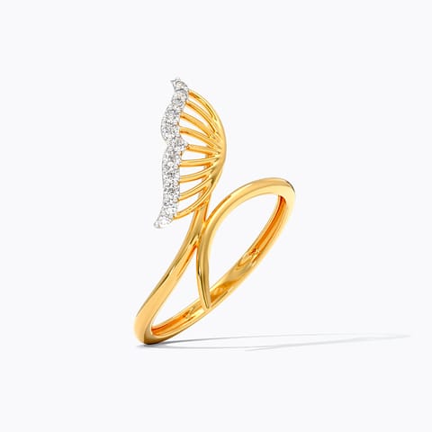 Gleaming Wings 9KT Diamond Ring
