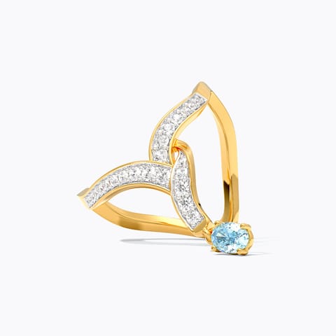 Blue Siren Gemstone Vanki Ring